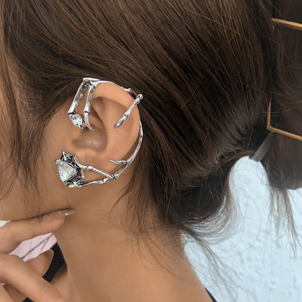 Pendientes de Dragón Geométrico Estilo Punk Retro Desgastado para Mujer de Aleación con Acabado Electrolítico
