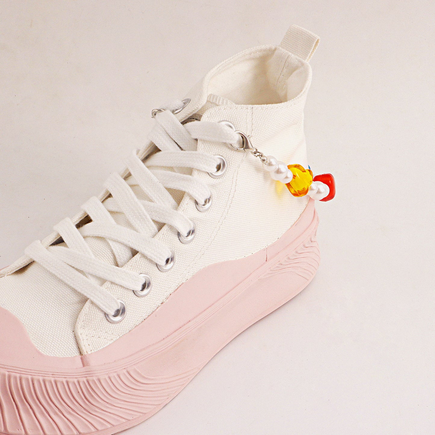 Geometric Heart-Shaped Alloy Anklet for Women with Ethnic Style and Colorful Accent Design