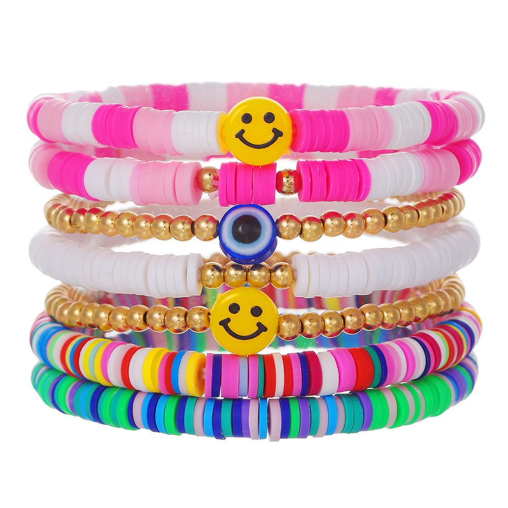 Bohemian Letter Resin Acrylic Bracelet