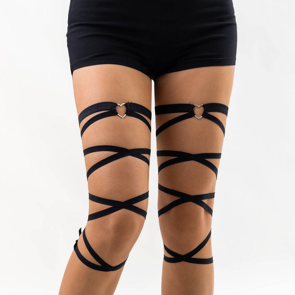 Sweet Punk Geometric Heart Alloy Leg Chain for Women