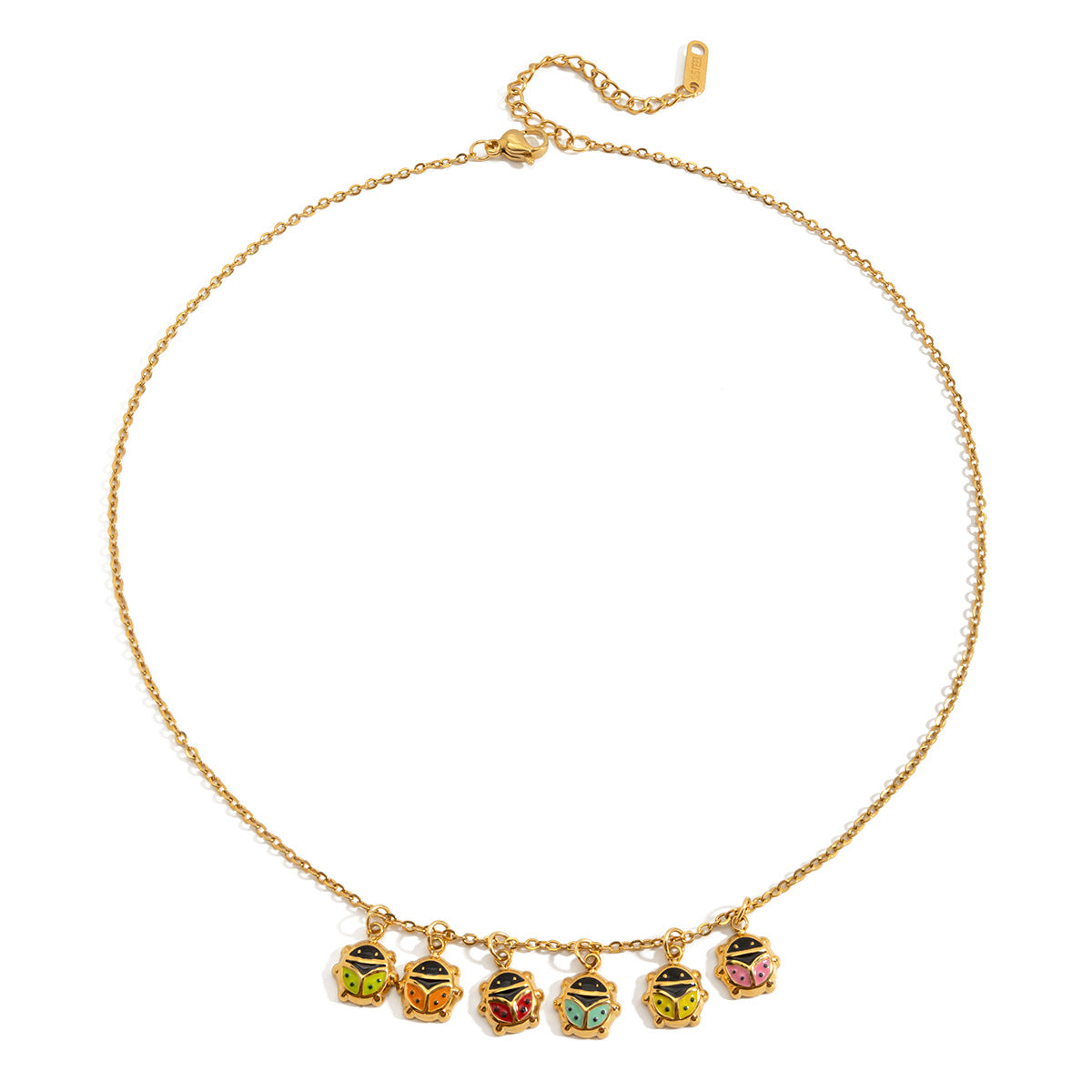 18K Gold Plated Geometric Stainless Steel Necklace for Women