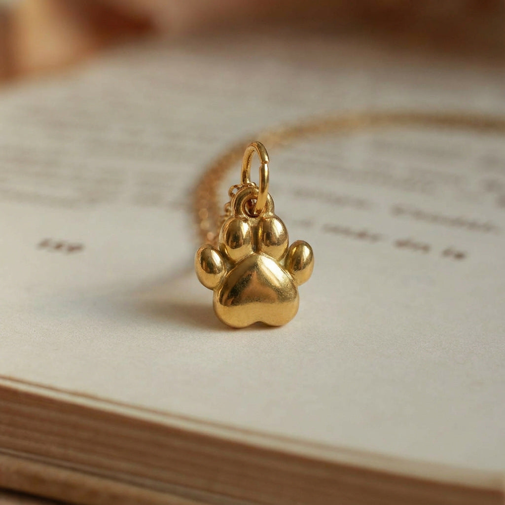 Vintage PVD 18K Gold Plated Stainless Steel Floral Fish Charm Bar