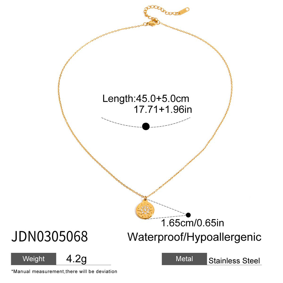 Collar de cadena de clavícula de acero inoxidable chapado en titanio para mujer con colgante geométrico de ráfaga de estrellas y incrustaciones de diamantes de imitación