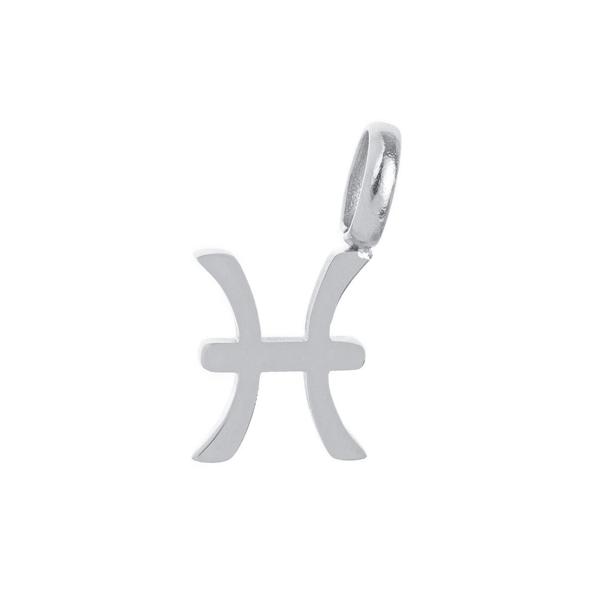 Minimalist Titanium Steel Plated Zodiac Charm Bar Necklace for Women