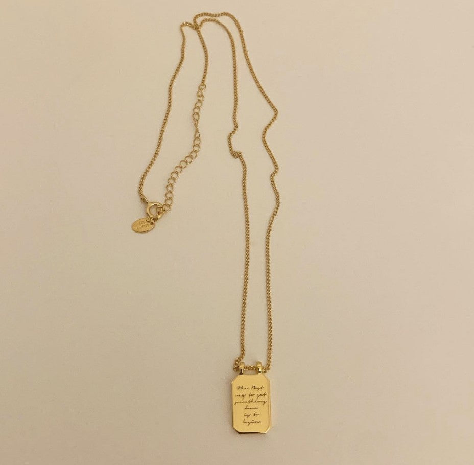 Minimalist Geometric Letter Pendant Necklace in 925 Sterling Silver for Women