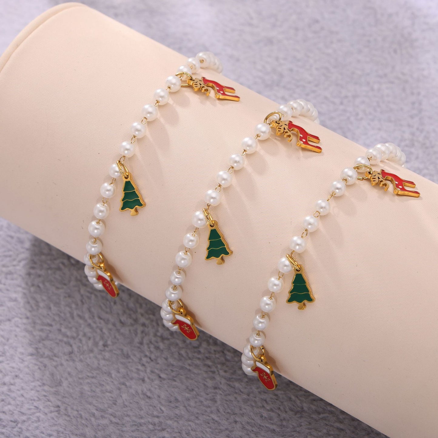 Set Collana e Bracciale con Ciondolo a Forma di Ruota Panoramica in Stile Ufficio alla Moda in Acciaio Inossidabile con Finitura Placcata
