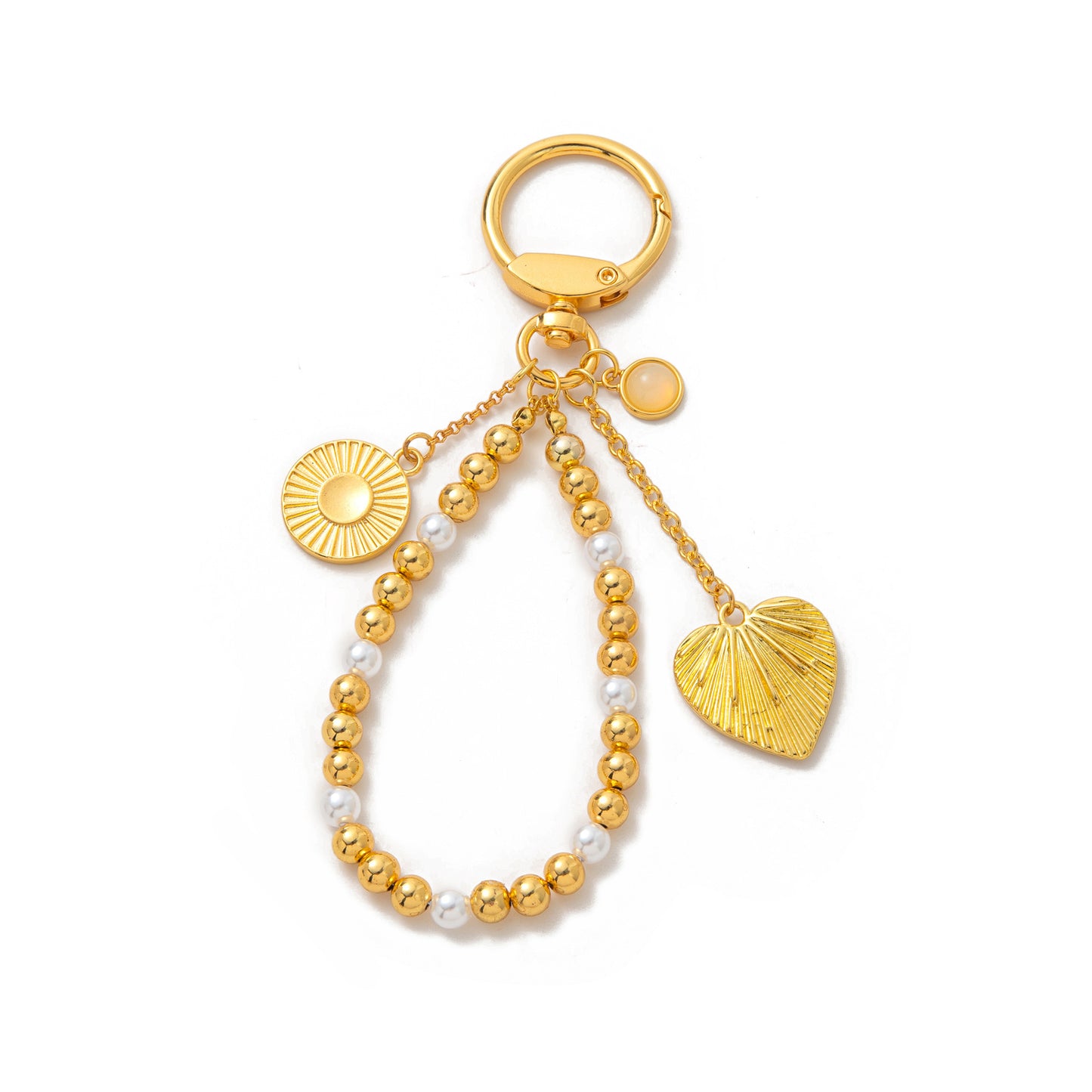 18K Gold Plated Brass Lucky Cat Animal Charm Bar for Bag Keychain DIY Accessories