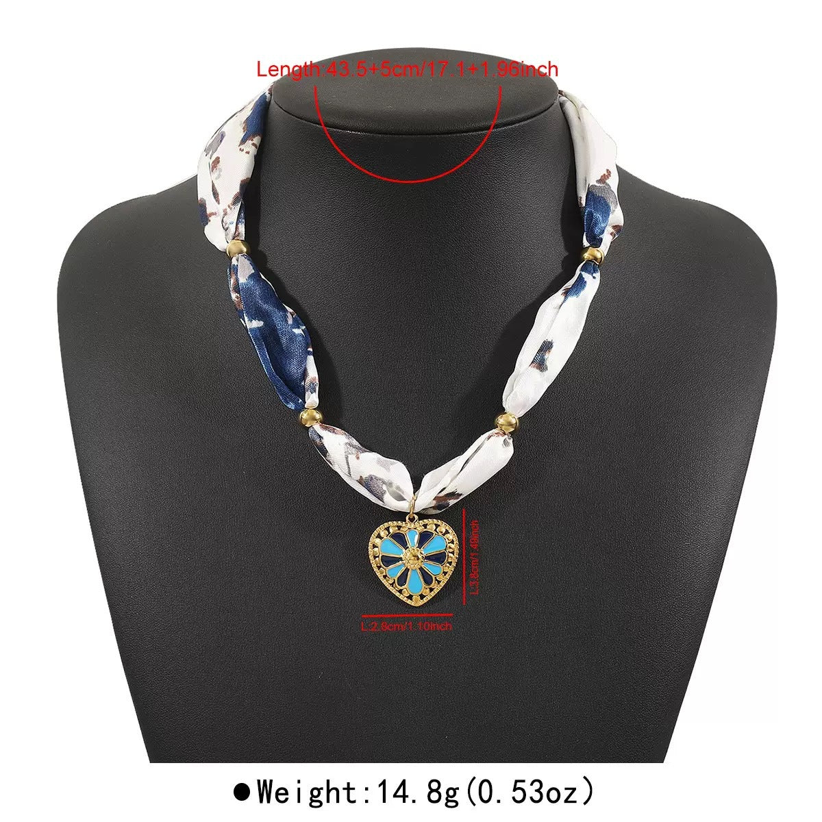 Casual 14K Gold Plated Stainless Steel Heart Floral Necklace with Pearl and Shell Pendant