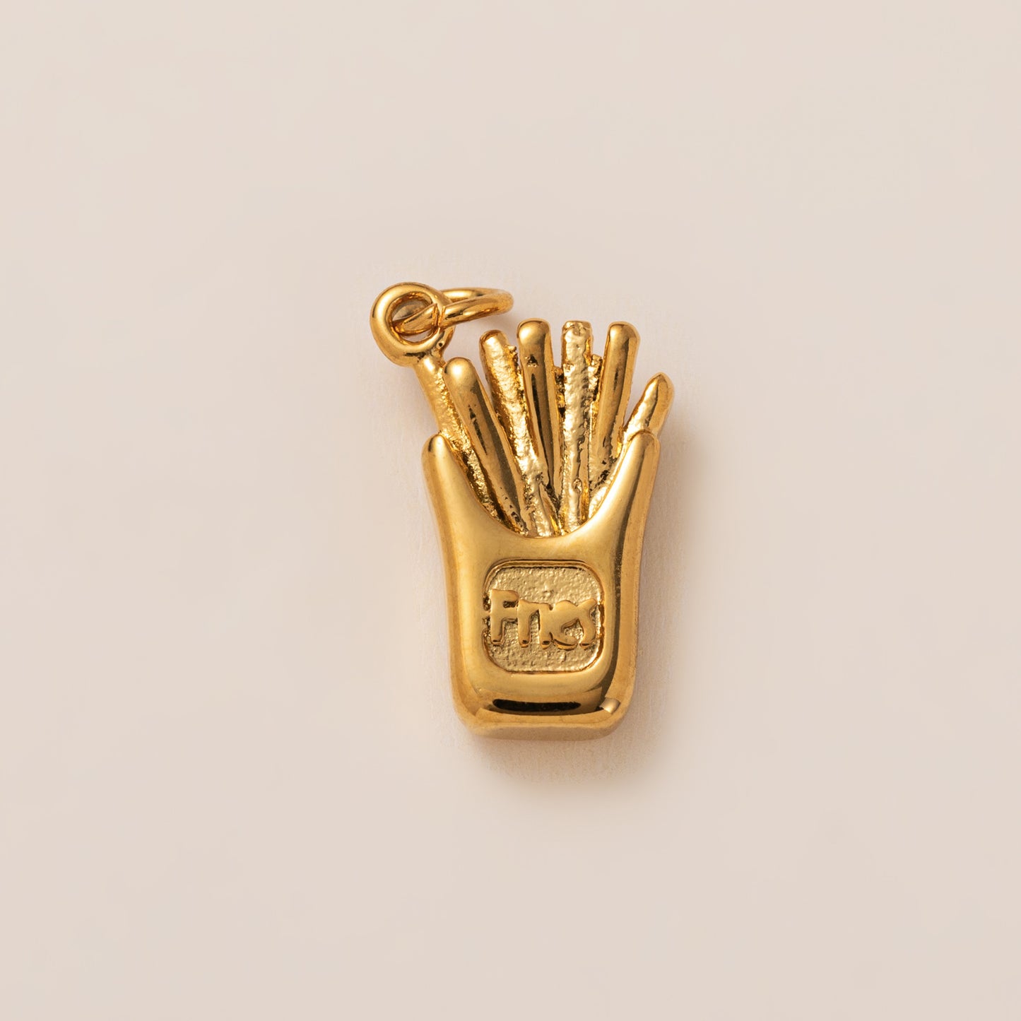 Vintage 18K Gold Plated Stainless Steel Pendant Charm Bar for Women