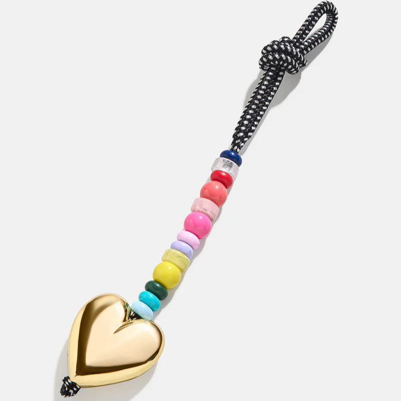 Minimalist Floral Plated Alloy Bag Charm