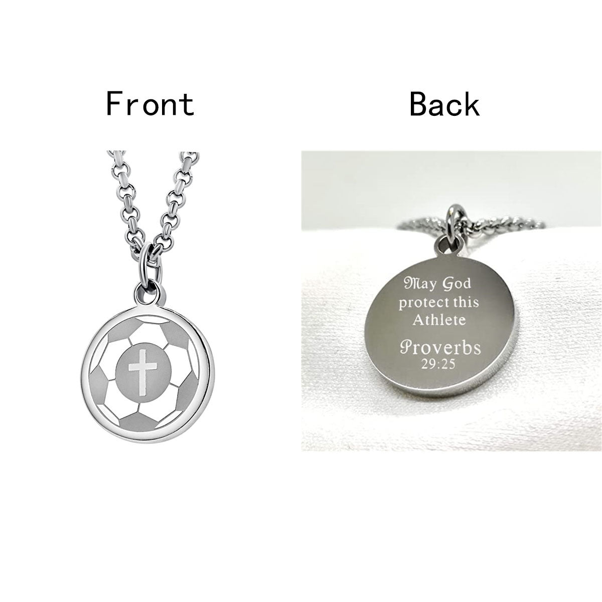 Collana girocollo da donna con ciondolo rotondo geometrico minimalista in acciaio al titanio con finitura lucida e catena a O