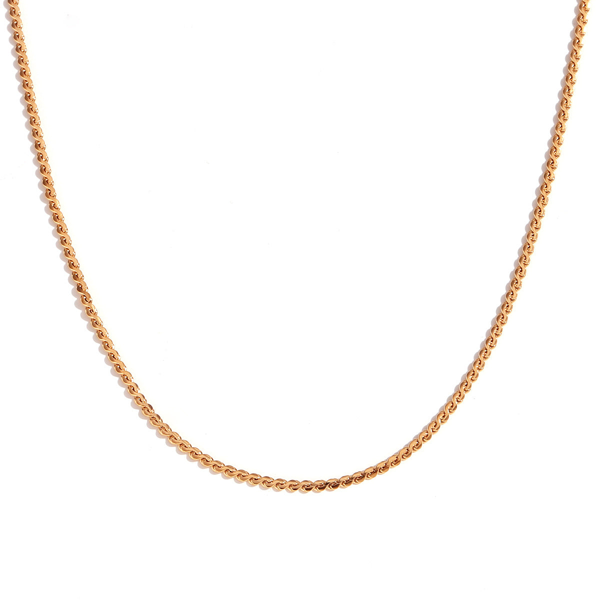 Conjunto de collar de acero de titanio geométrico minimalista con cadena de acero inoxidable bañada en oro de 18K para mujer