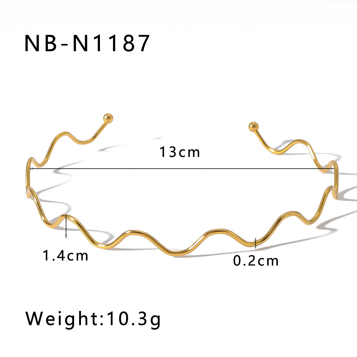 Minimalist Wave-Shaped Sunflower Bowknot Pearl Pendant Necklace in Stainless Steel with 18K Gold Plating for Women