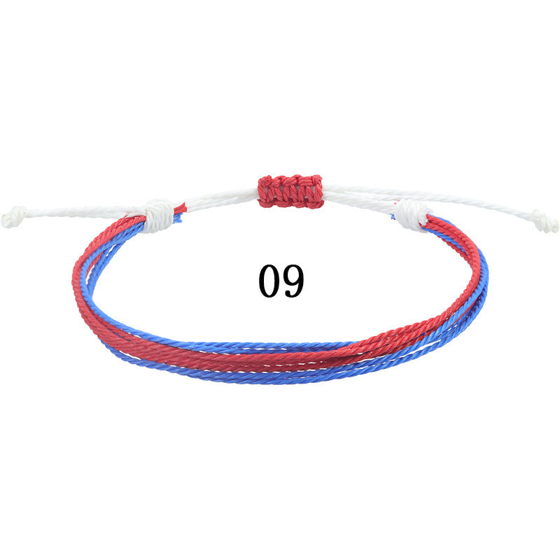 Handmade Braided Heart Nylon Friendship Bracelet Unisex