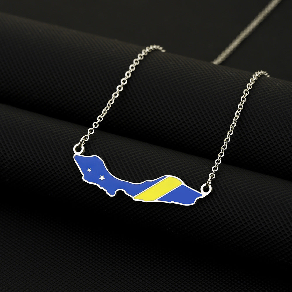 Collana Minimalista a Forma di Lettera in Acciaio Inossidabile Placcato per Uomo e Donna, Ciondolo con Catena a Croce Piatta per Maglioni e Felpe