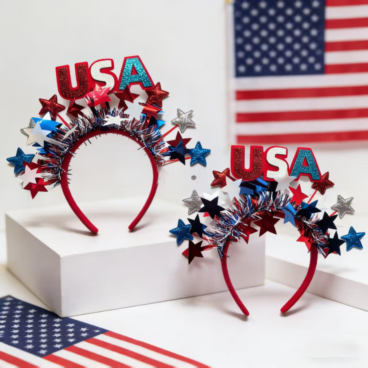 Star Resin Headband for USA Independence Day Party