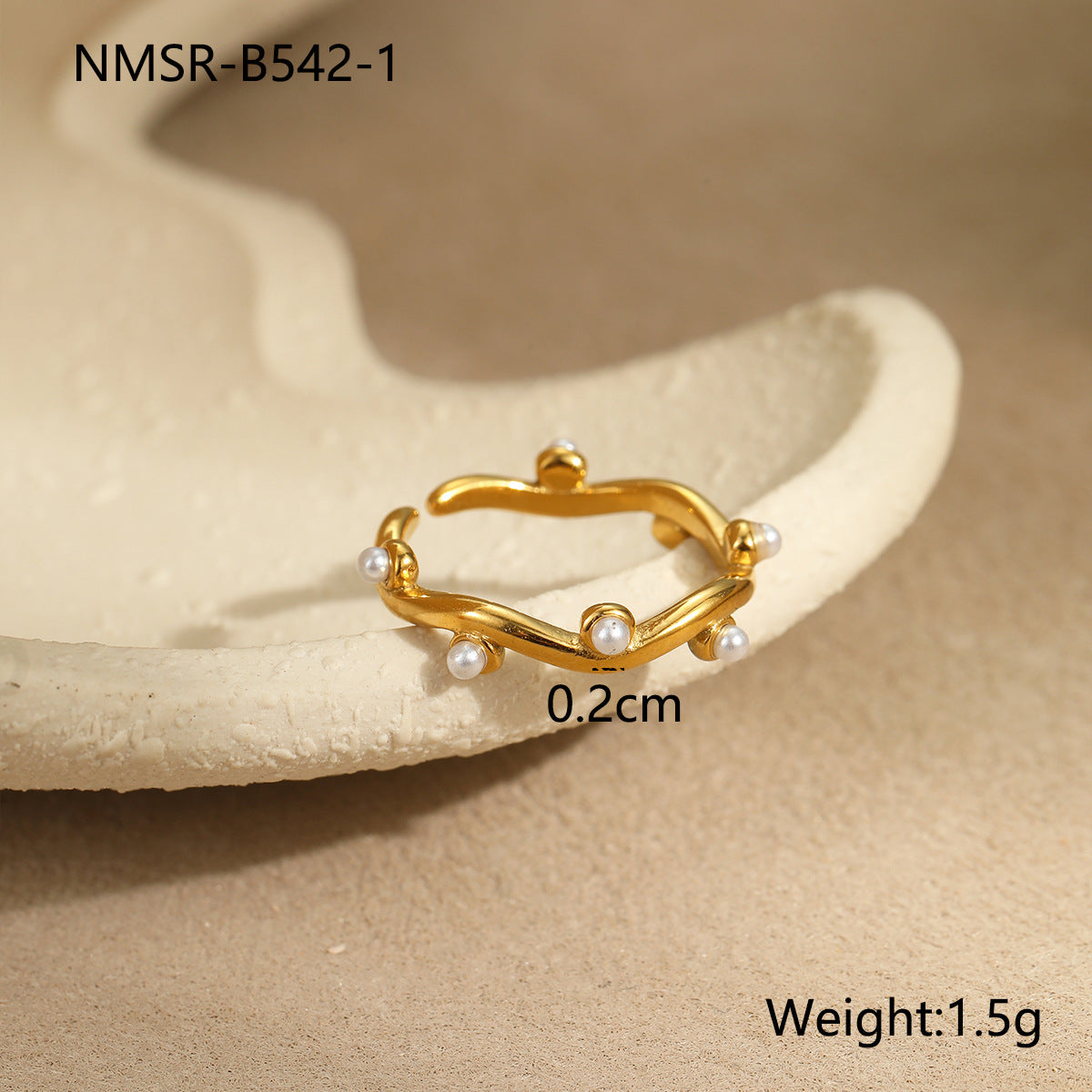 Anillo Minimalista Geométrico de Acero de Titanio con Incrustaciones de Circonita para Mujer, Hipoalergénico y Resistente a la Decoloración