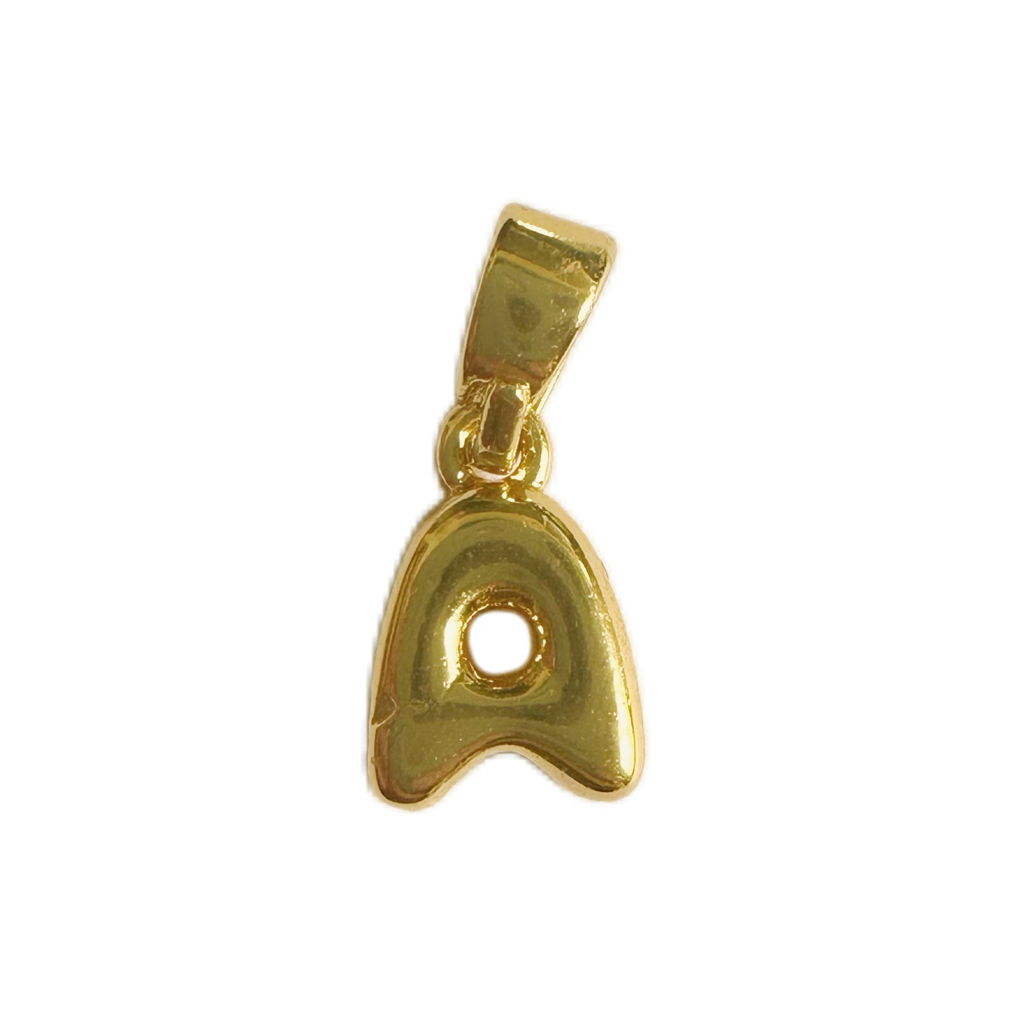 18K Gold Plated Letter Pendant Brass