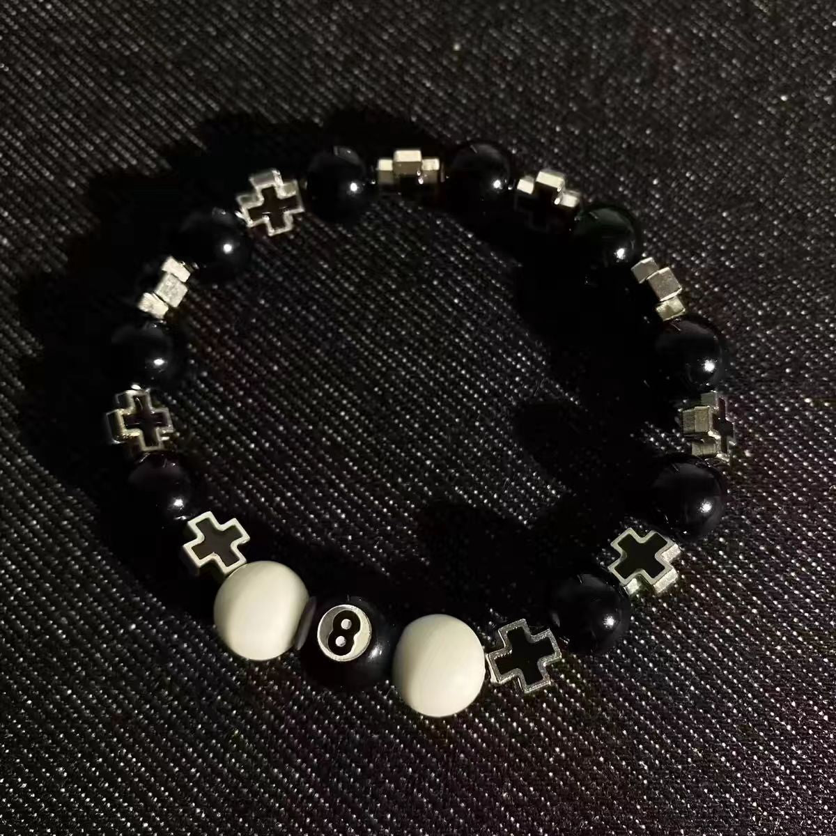 Handmade Geometric Round Stone Bracelet for Women