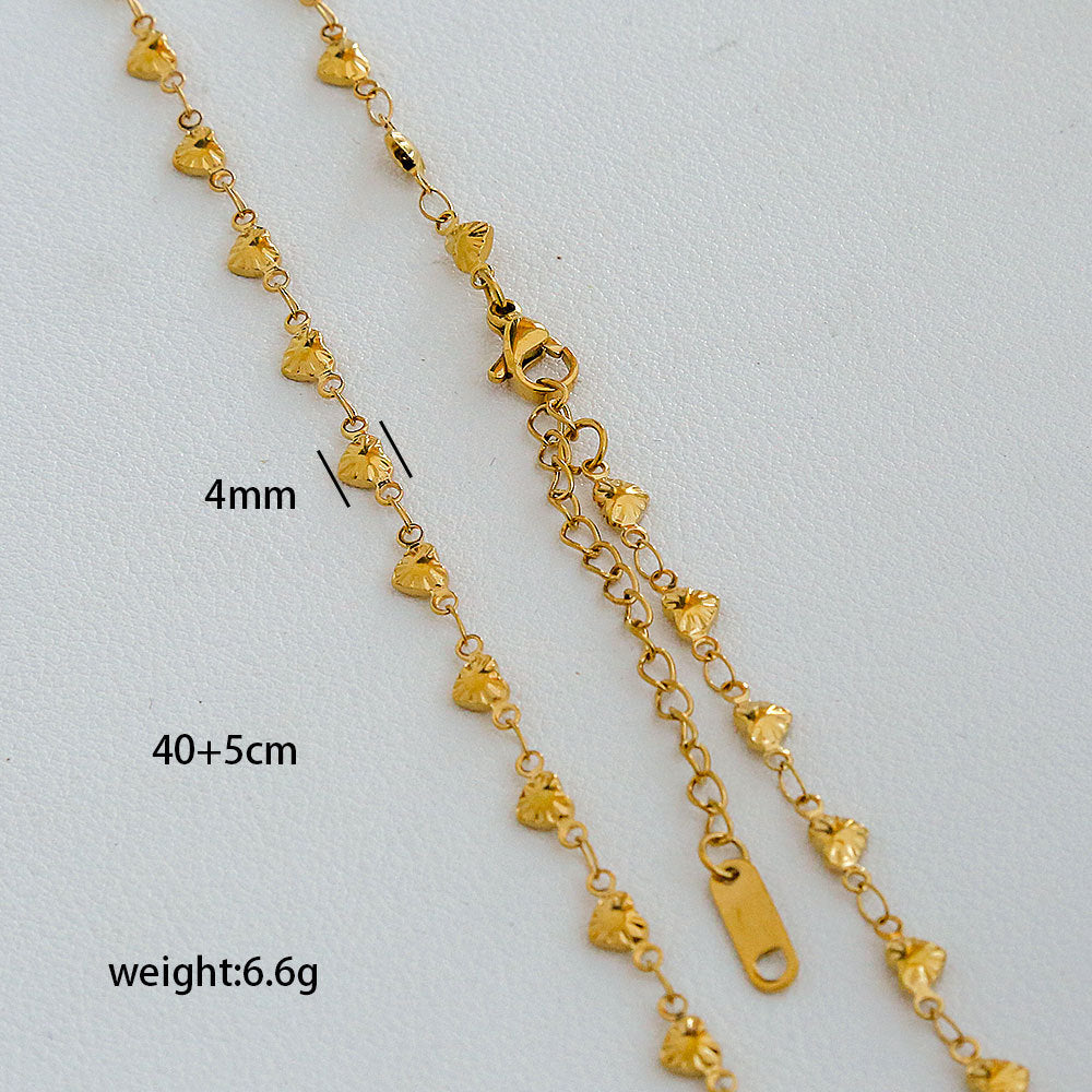 Ciondolo da donna con nappa, catena serpentina placcata in acciaio inossidabile, geometrico minimalista