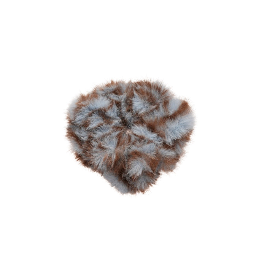 Coletero Elegante de Peluche Suave a Rayas para Cola de Caballo con Diseño Minimalista y Patrón Geométrico para Mujer