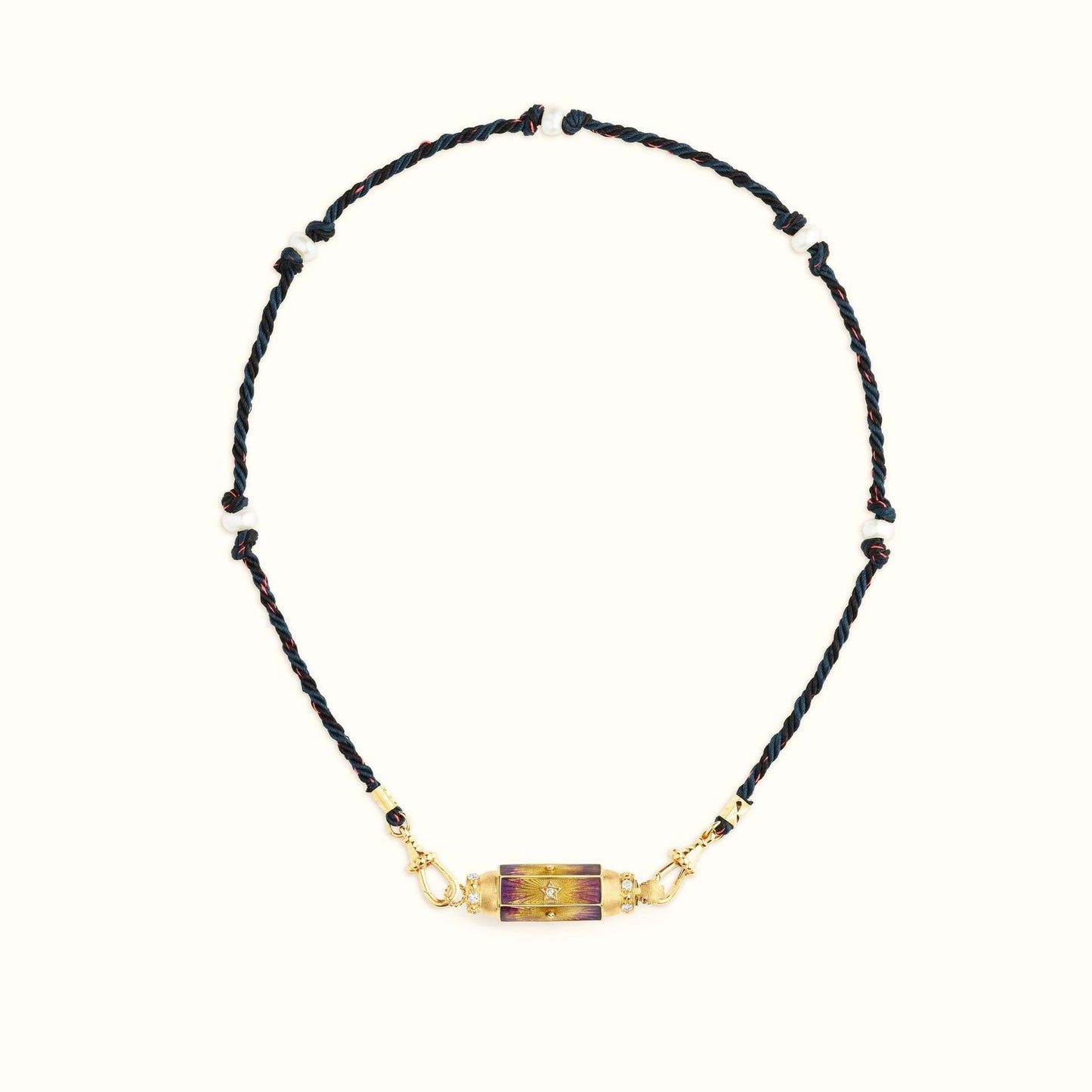 Collana con ciondolo geometrico vintage in acciaio al titanio placcato oro unisex, design affusolato ispirato ai Tarocchi