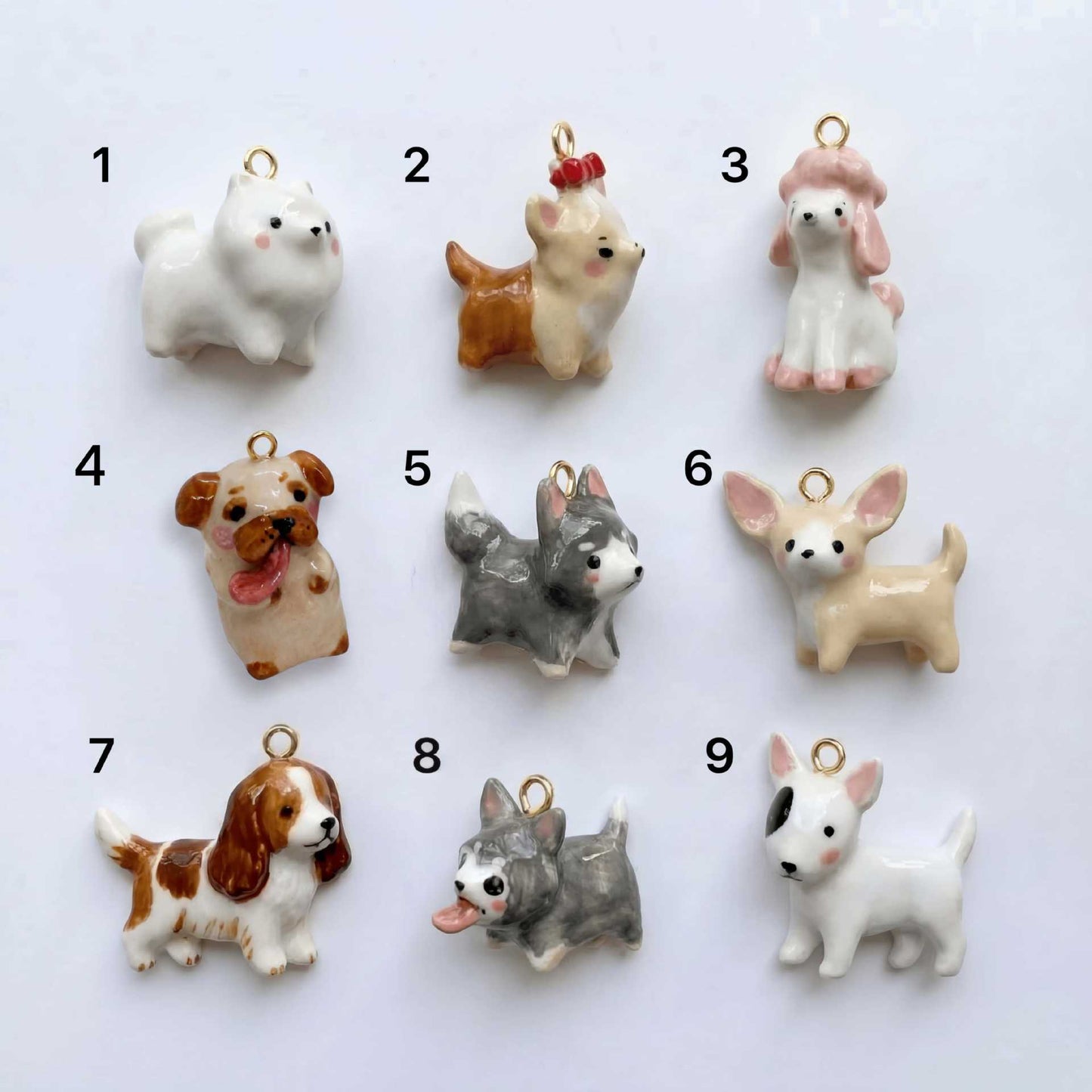 Minimalist Cartoon Animal Geometric Drip Oil Plated Stainless Steel Pendant