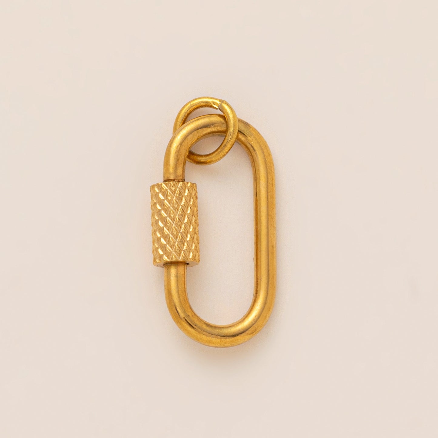 Vintage 18K Gold Plated Stainless Steel Irregular Pendant Charm Bar for Women