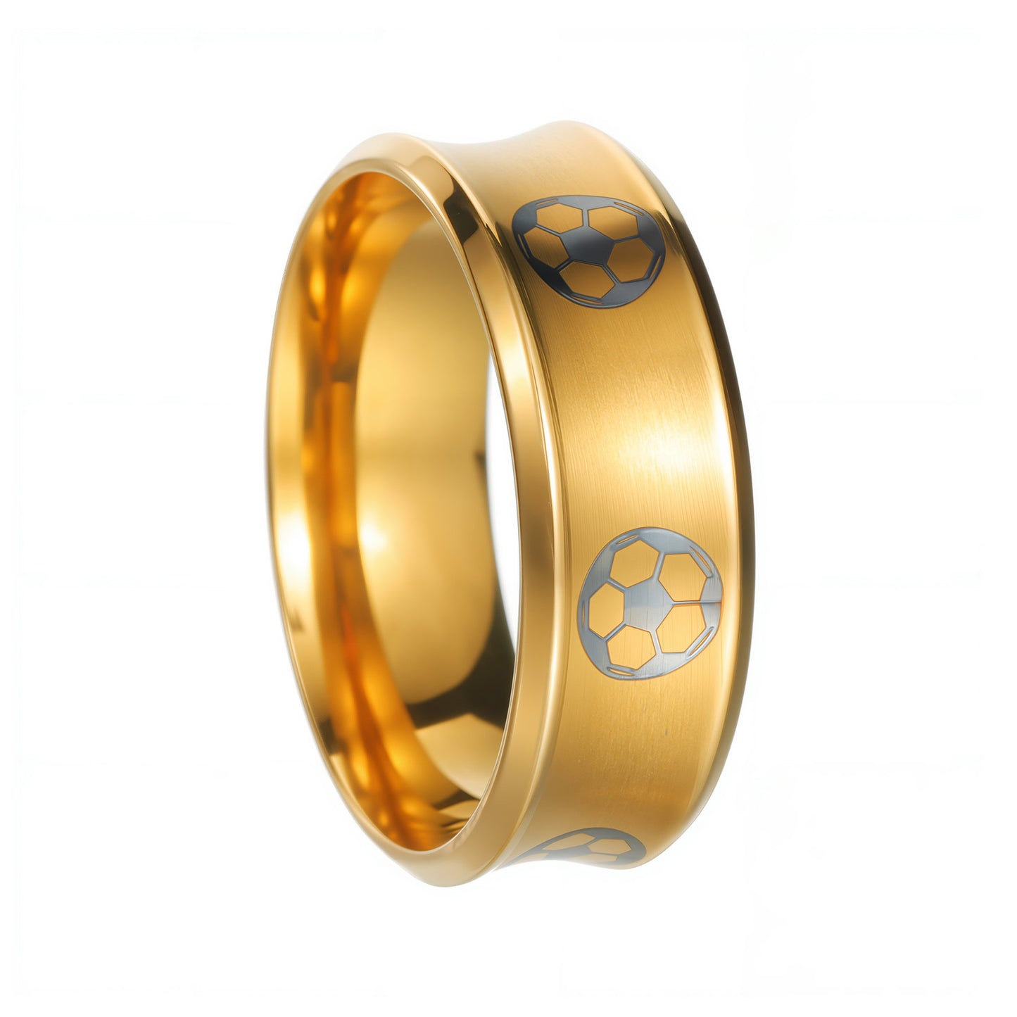 Anello Geometrico Unisex in Acciaio Inossidabile