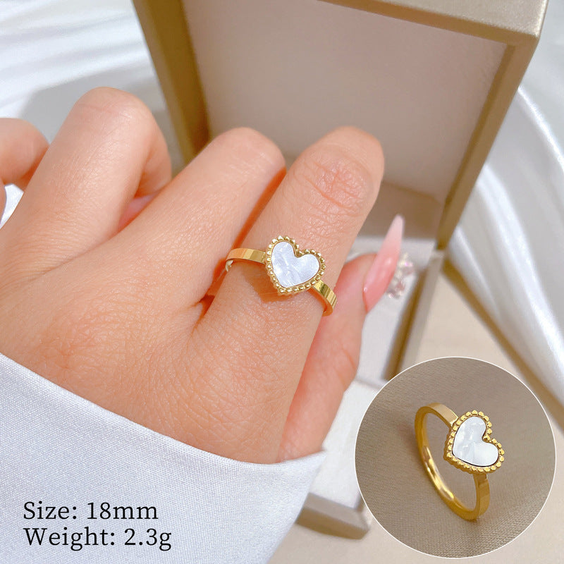 Minimalist Cool-Sweet Titanium Steel Crown Ring for Unisex