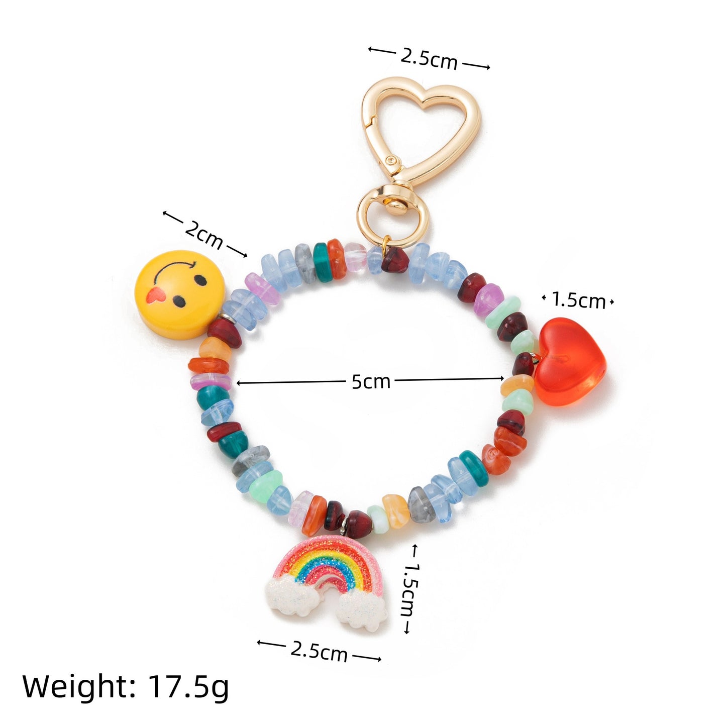 Sweet Acrylic Plated Food Pattern Bag Charm Keychain