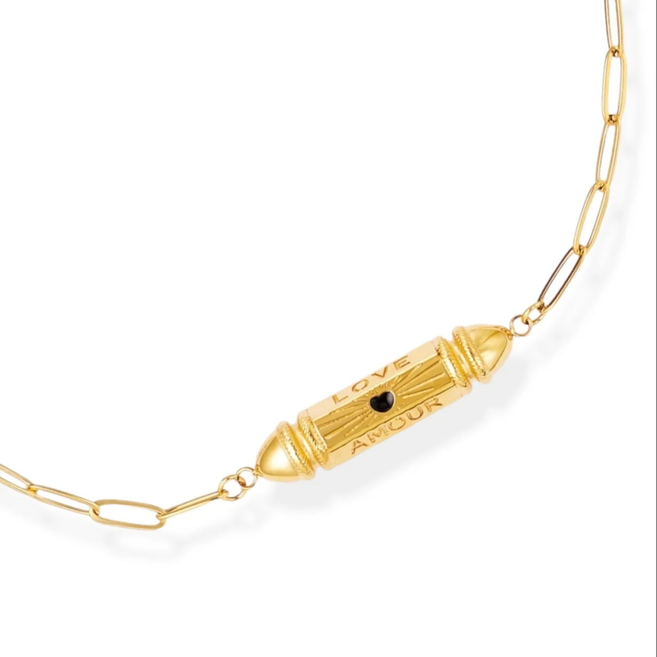 Geometric Star-Eye Pendant Necklace in Gold-Plated Copper for Women with Tarot-Inspired Colorful Design