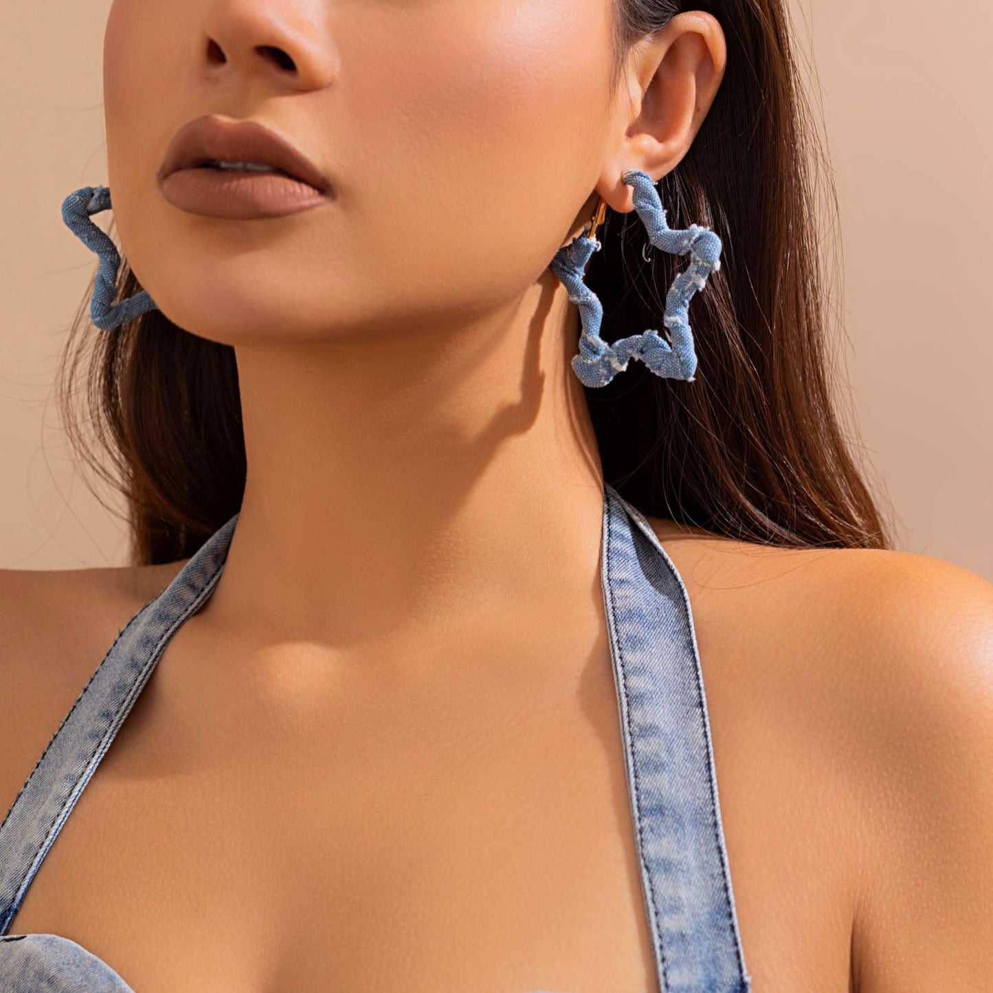 Minimalist Wraparound Circular Hoop Earrings for Women in Metal Alloy with Handcrafted Finish