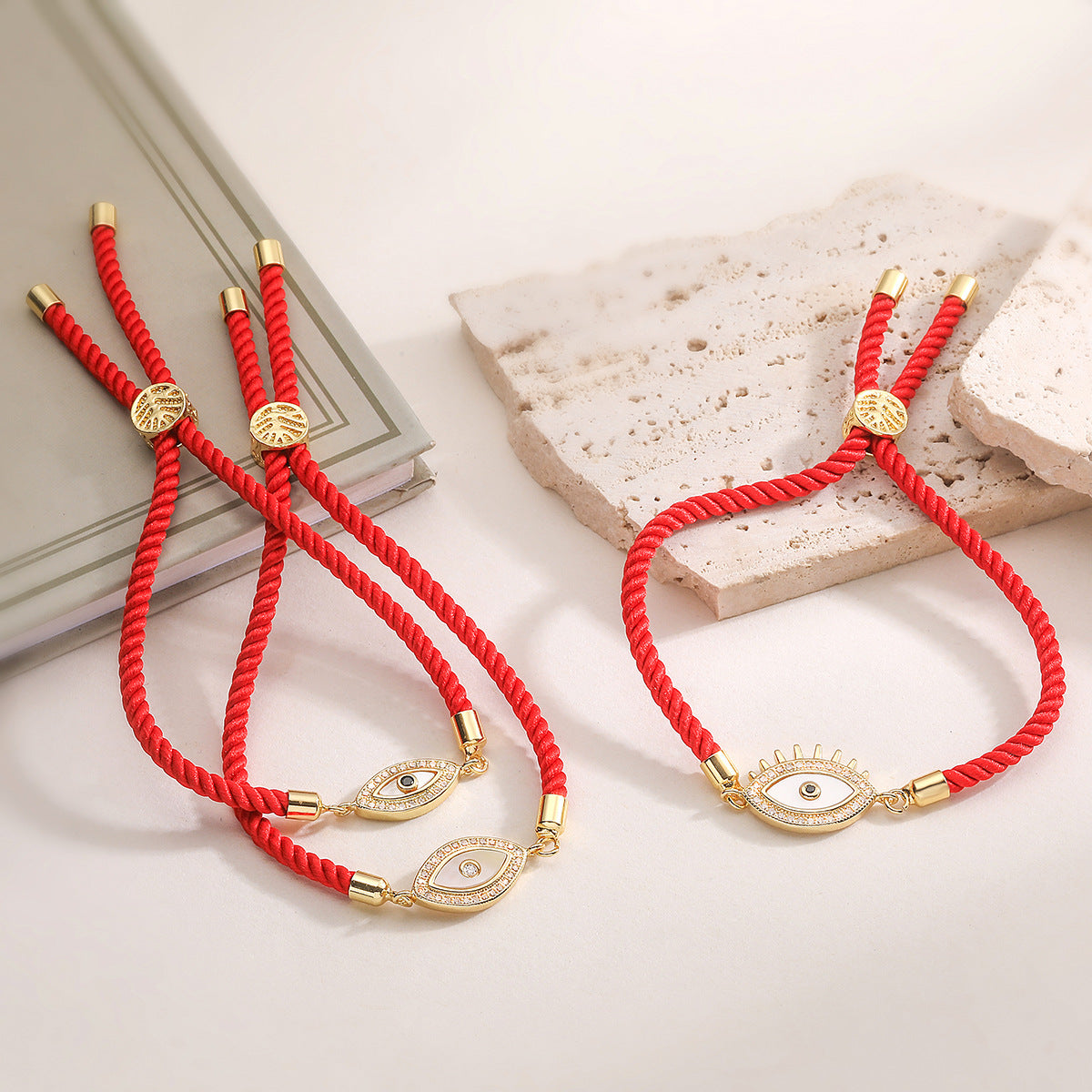 Geometric Brass Gold Plated Cubic Zirconia Inlay Bracelet for Women
