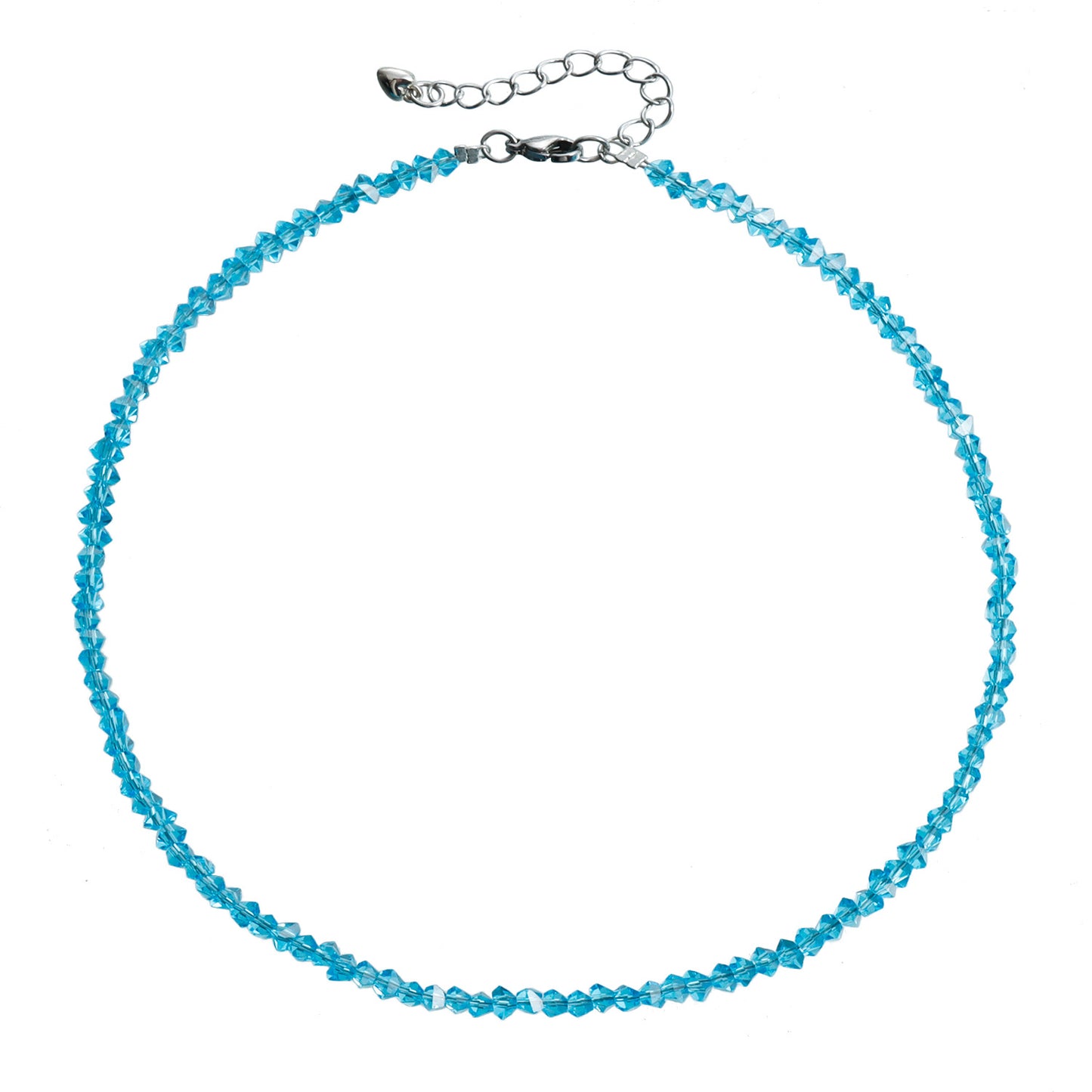 Collar de Dije Geométrico Minimalista de Cristal para Mujer con Amuleto de Aleación Electrochapada y Delicada Cadena de Clavícula