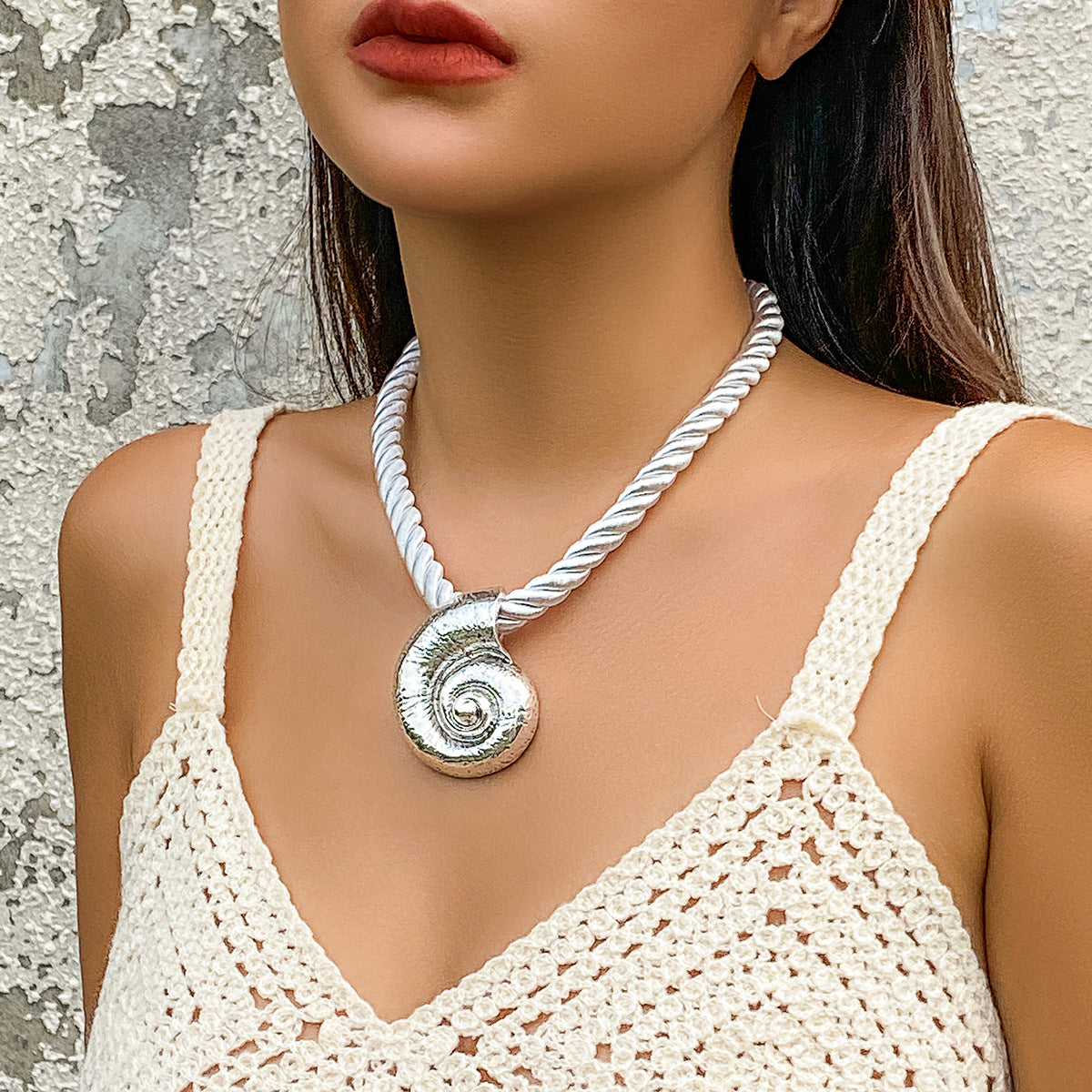 Exaggerated Star Pendant Necklace Alloy Beach Ocean Style Women's Jewelry