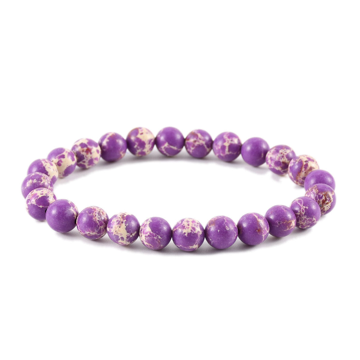 Geometric Natural Stone Agate Beaded Bracelet Unisex Handmade Jewelry