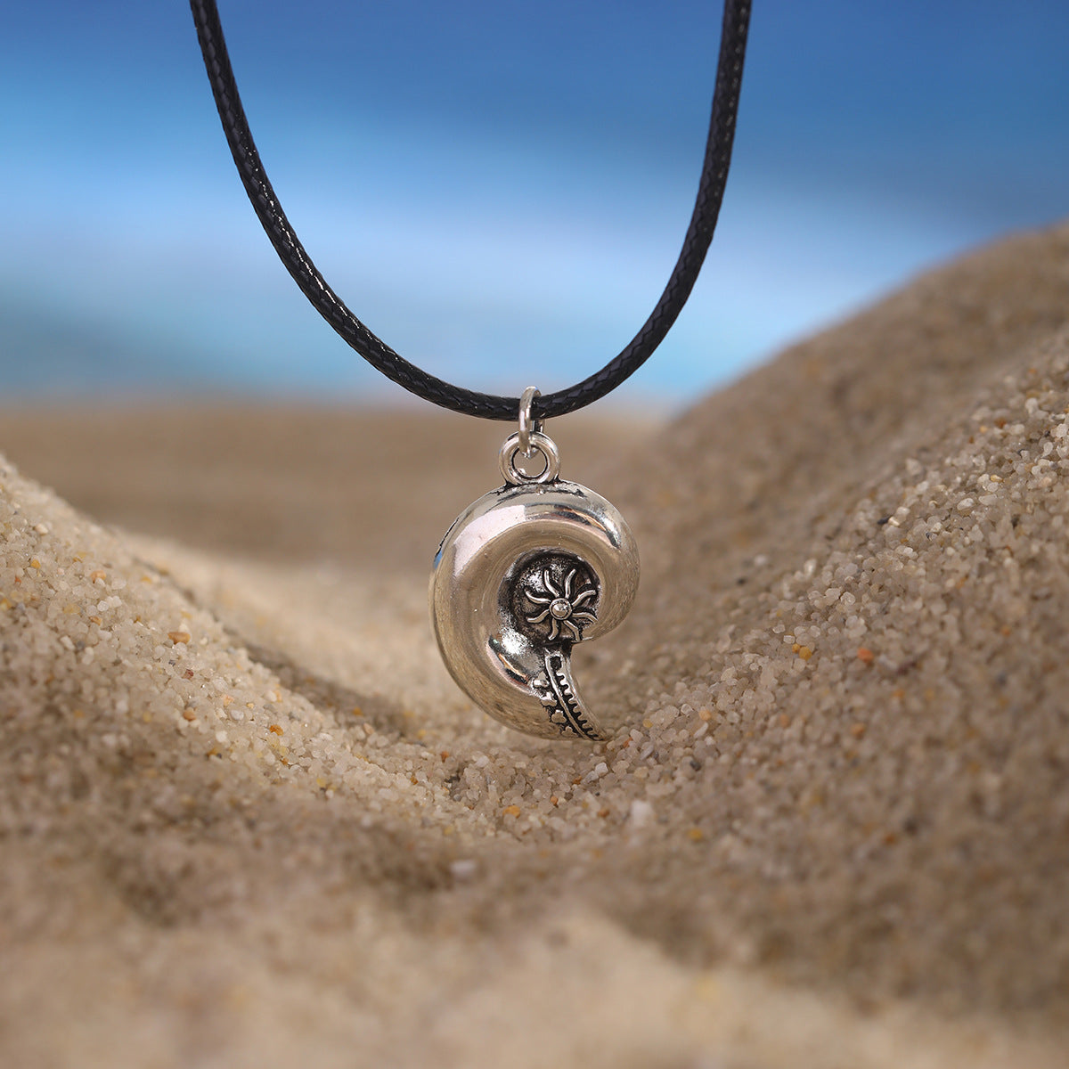Collana pendente con stella a cinque punte irregolare ispirata all'oceano, dolce e audace, in lega con finitura galvanica