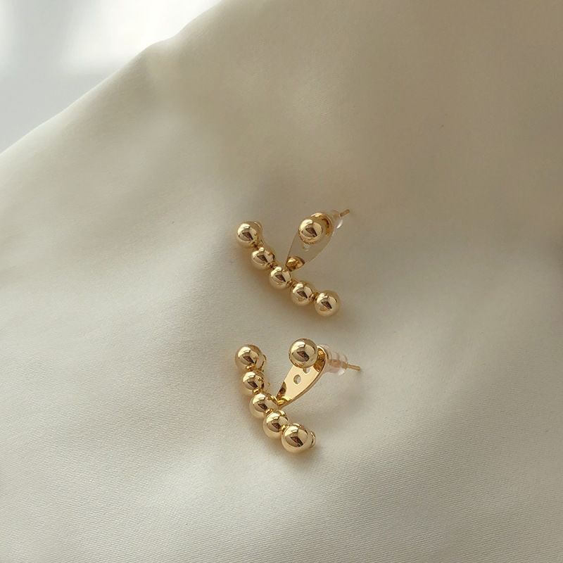 Minimalist Geometric Titanium Steel Ear Studs and Ear Drops for Women