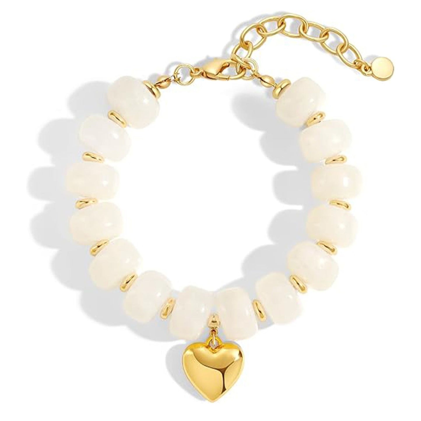 Bohemian Minimalist Geometric Round Resin Acrylic Beaded Bracelet for Women
