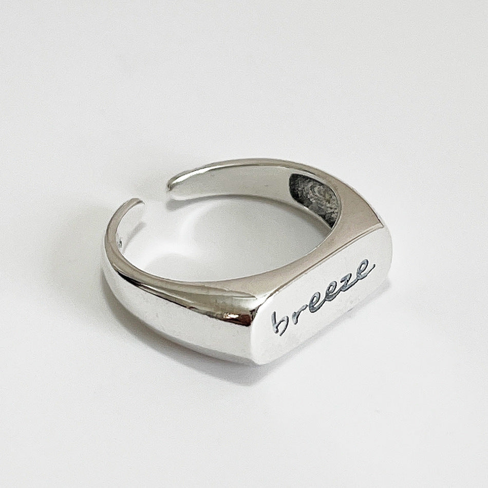 Anillo dulce de plata de ley 925 con incrustaciones de corazón para mujer
