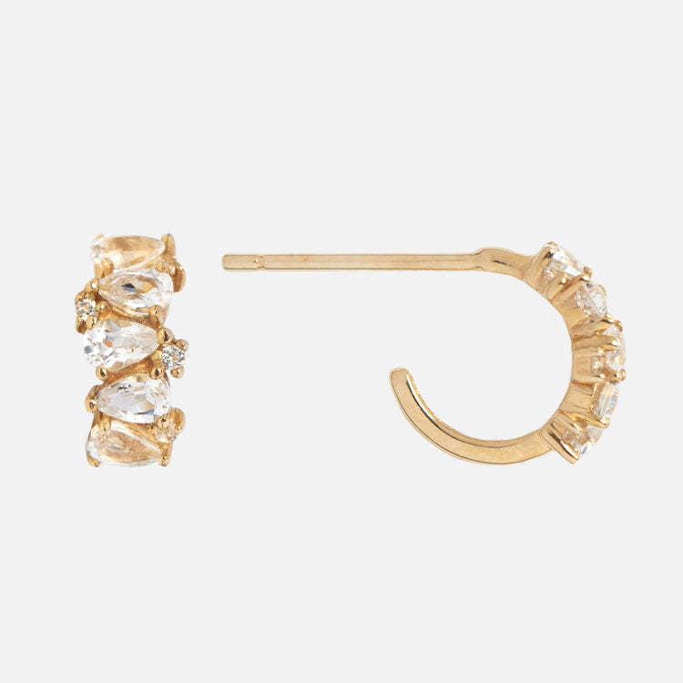 Pendientes de cobre con pasador en forma de U geométricos vintage y acabado galvanizado para mujer
