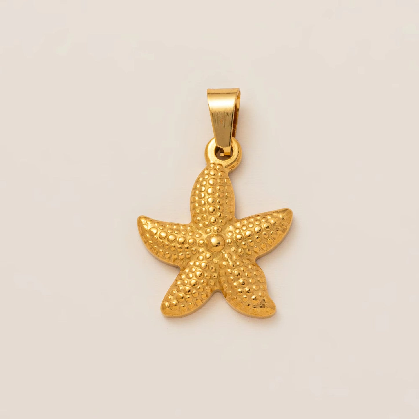 18K Gold Plated Stainless Steel Ocean Series Charm Bar Pendant