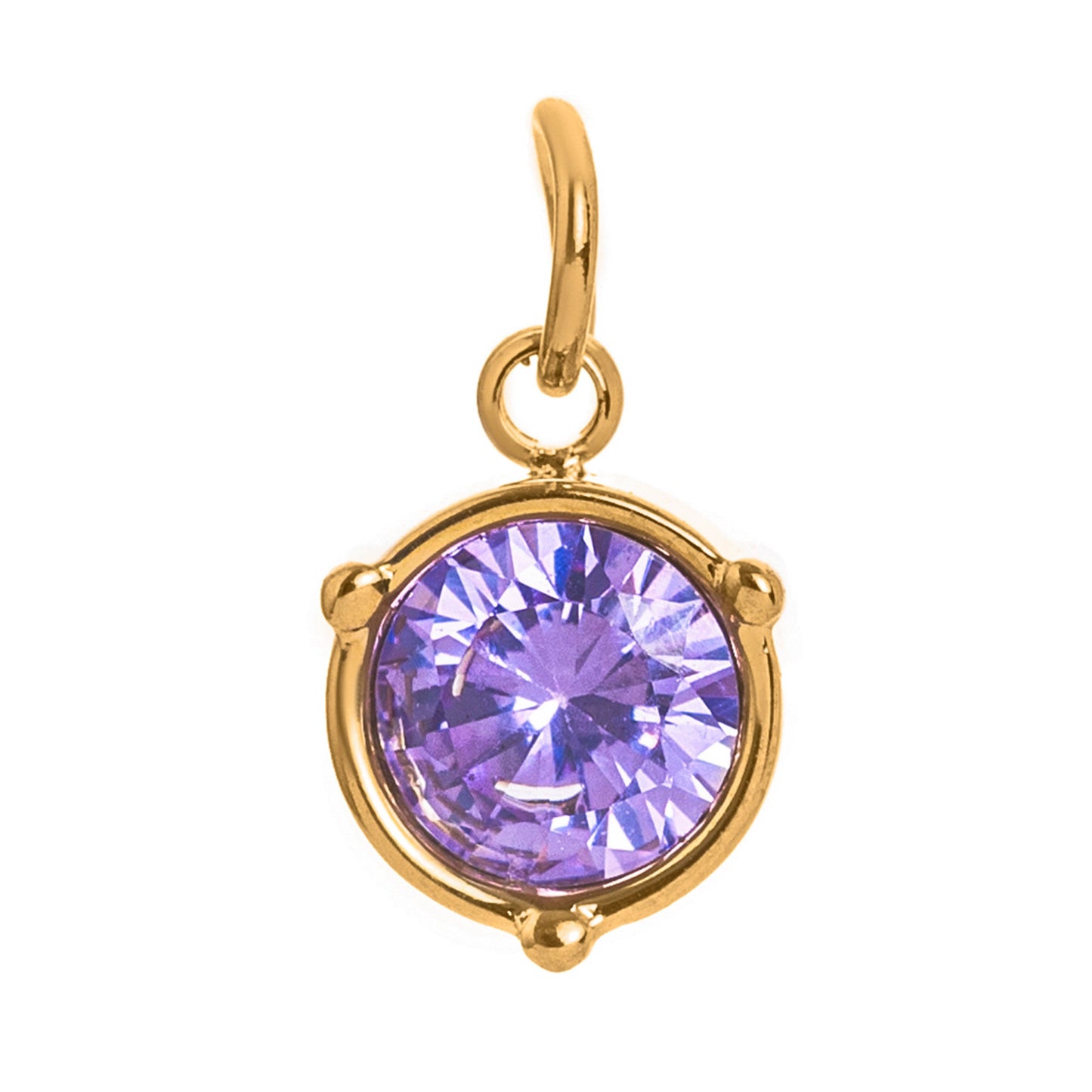 Vintage Geometric Stainless Steel 18K Gold PVD Plated DIY Charm Bar Necklace with 12 Birthstones