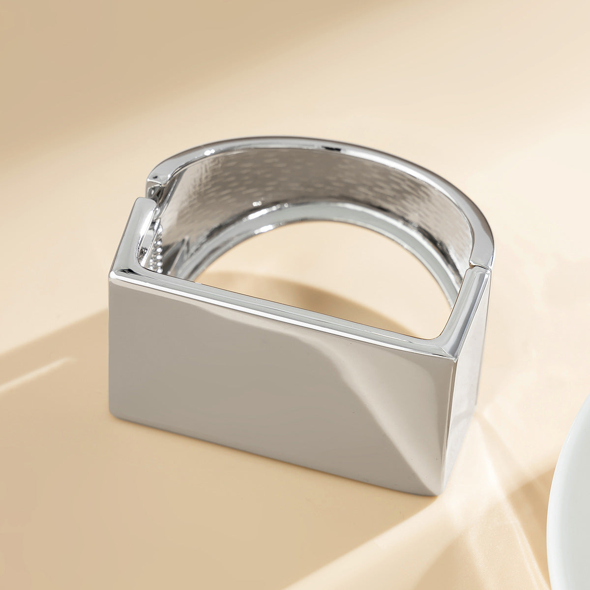 Vintage Square Matte Plated Alloy Bracelet