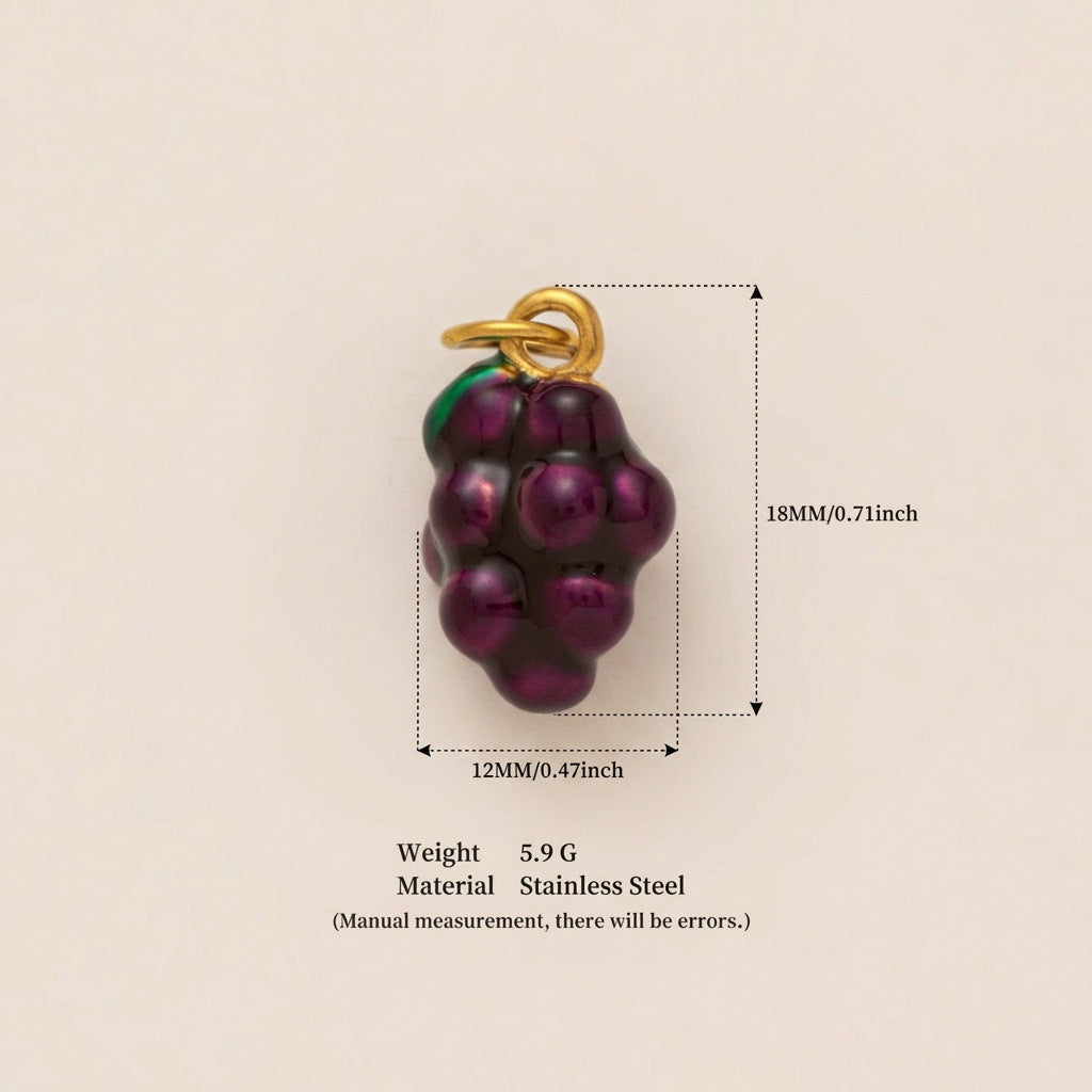 18K Gold Plated Zinc Alloy Heart Floral Charm Bar for Women