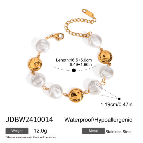 Bracciale Minimalista a Cuore in Acciaio Inox con Finitura Placcata per Donna