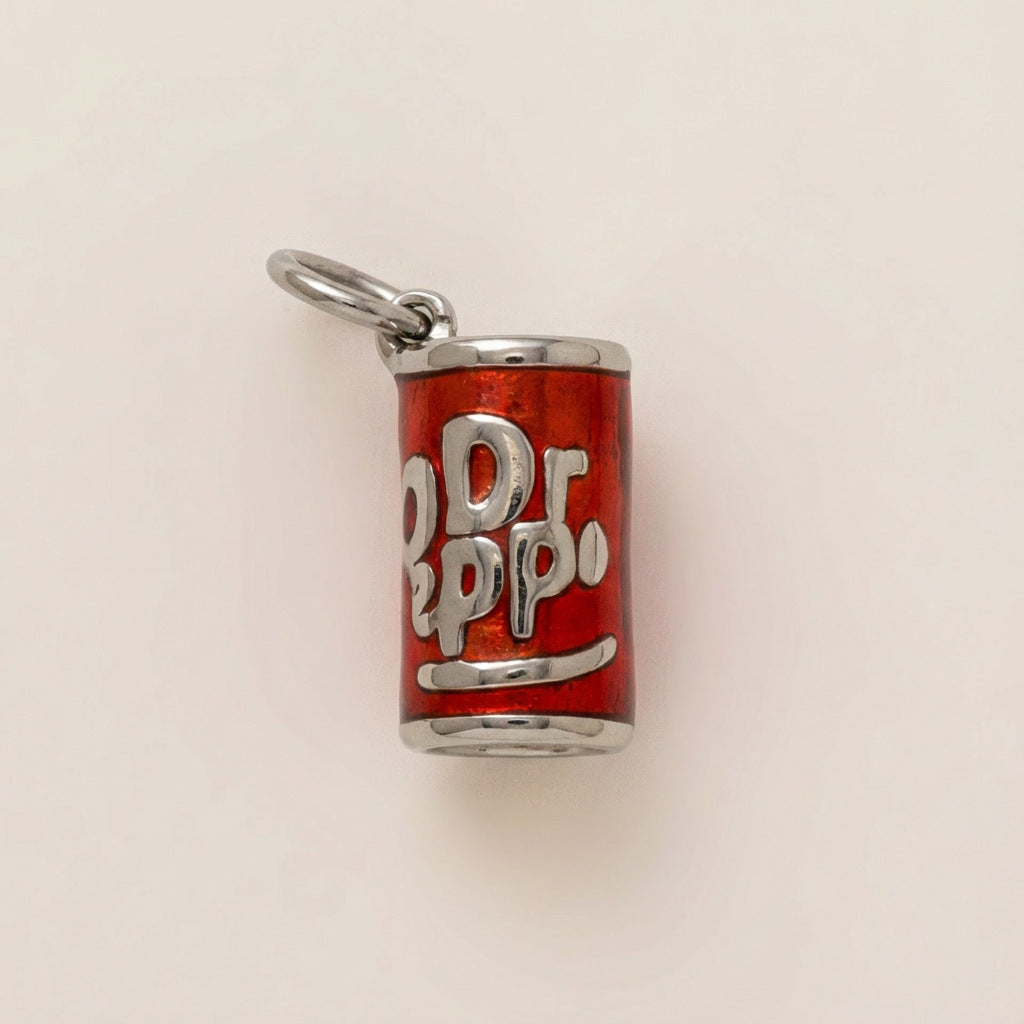 Barretta Ciondolo Fai da Te in Acciaio Inox con Cuore Vintage Placcato Oro 18K PVD