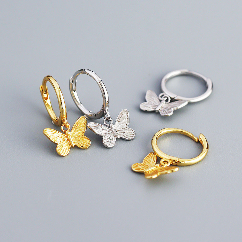 Orecchini a farfalla in argento sterling 925
