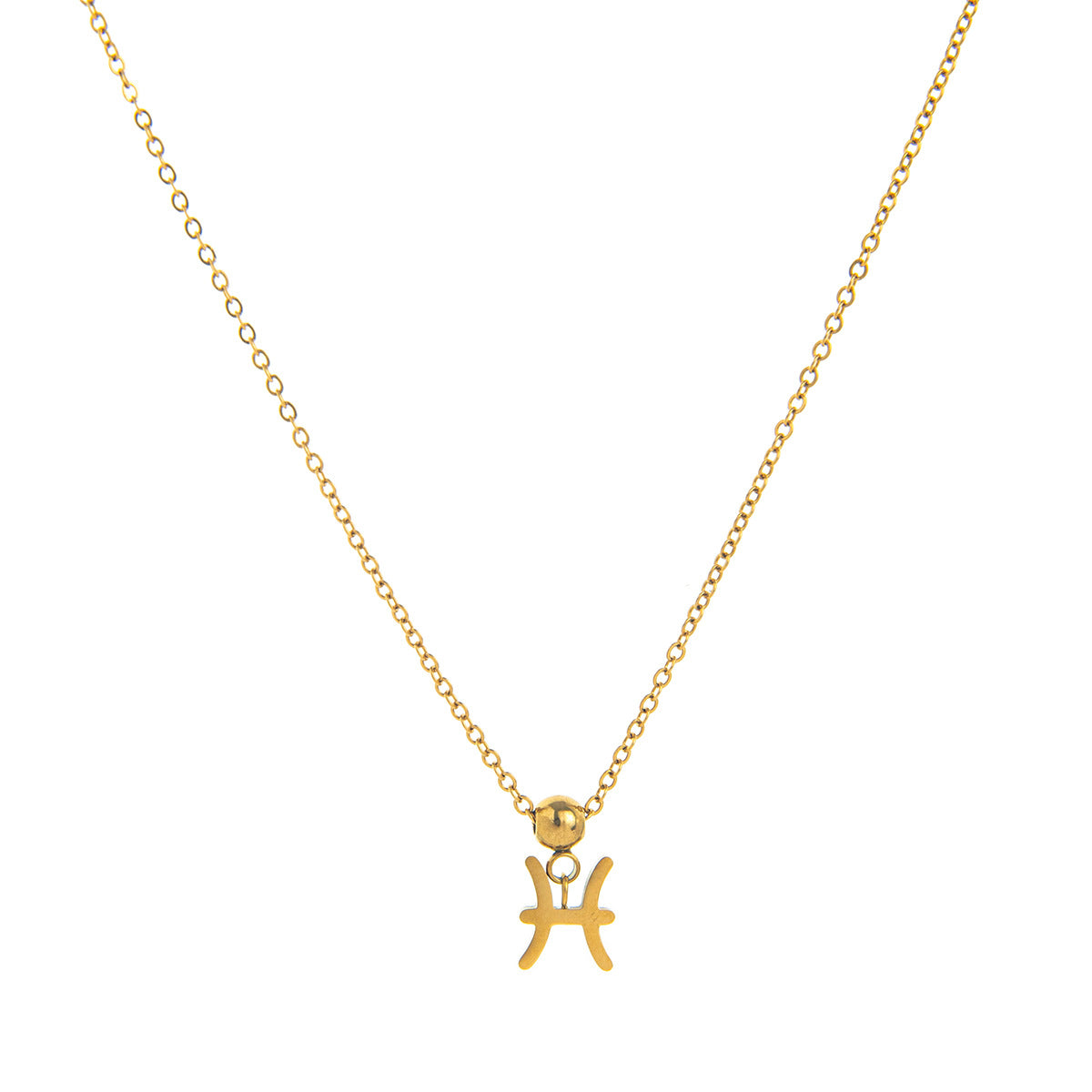 Zodiac Pattern Stainless Steel PVD Pendant